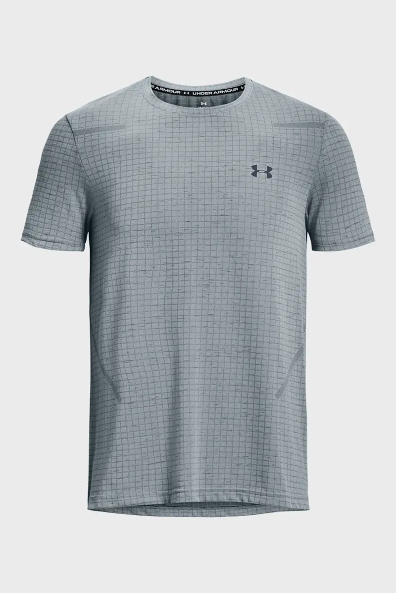 Ua Seamless Grid Men's Short Sleeve 1376921-465 1