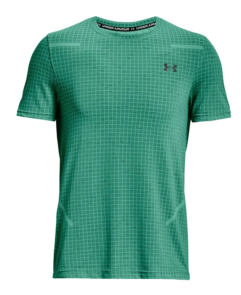 Ua Seamless Grid Men's Short Sleeve 1376921-508 1