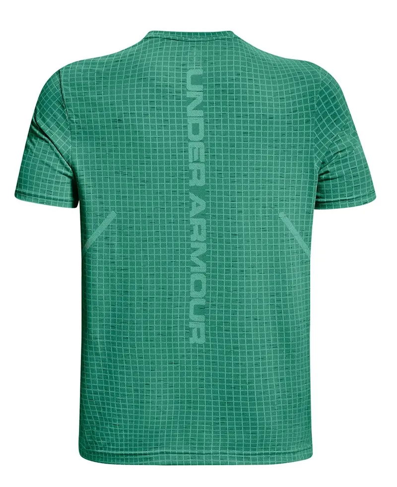 Ua Seamless Grid Men's Short Sleeve 1376921-508 2
