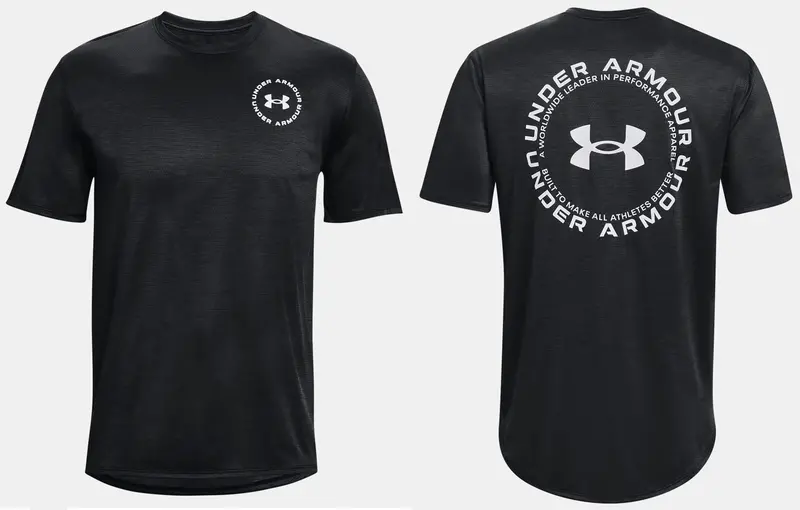 Ua Training Vent Graphic Men's Short Sleeve 1373418-001 1