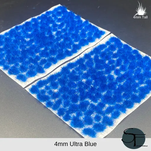 Ultra Blue- 4Mm Self-Adhesive Grass Tufts 1