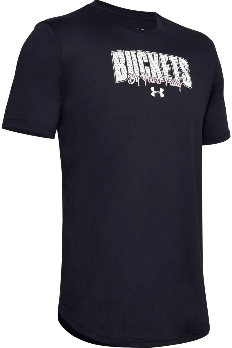 Under Armour Baseline Buckets T-Shirt Black 1351295-001 3