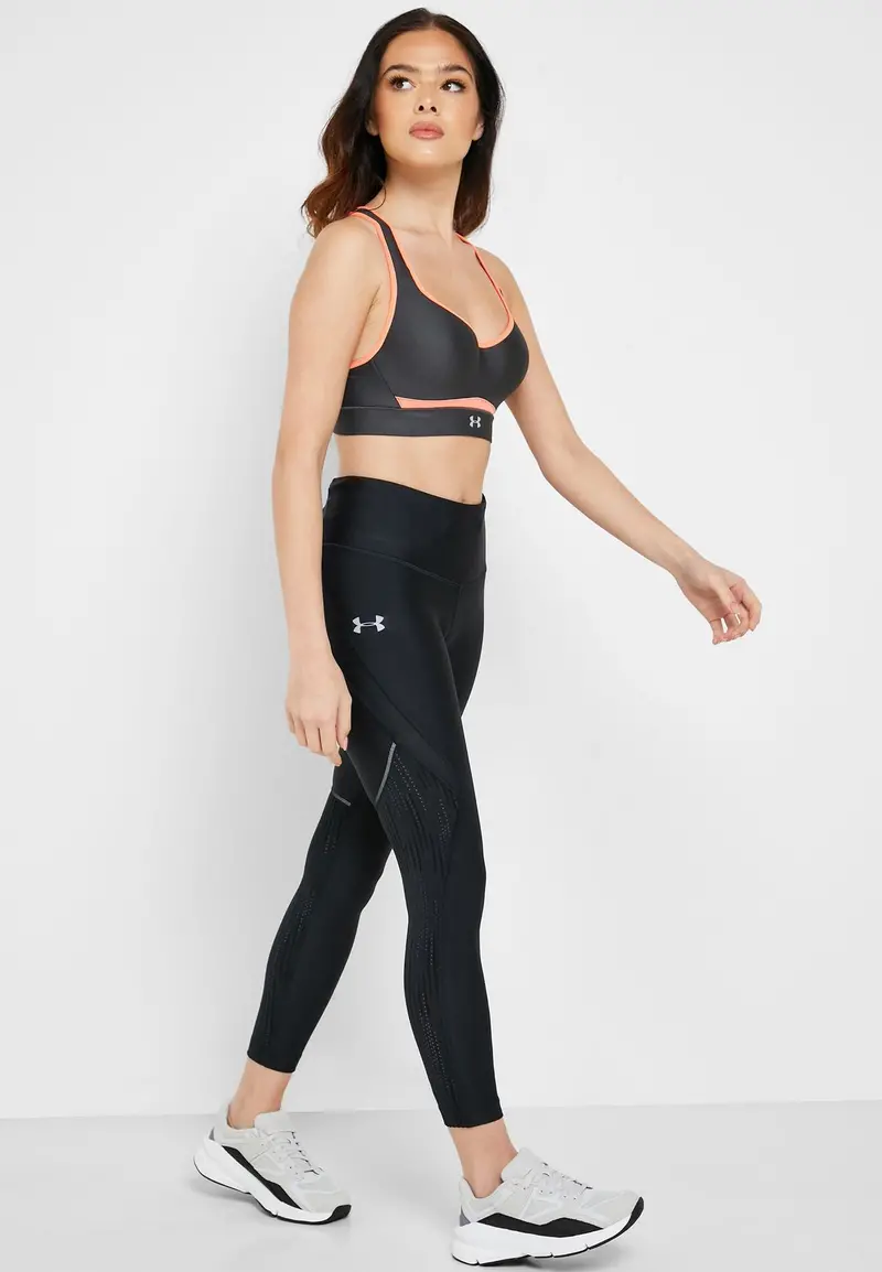 Under Armour Fly Fast Glare Raised Thread Crop  1343130-001 1