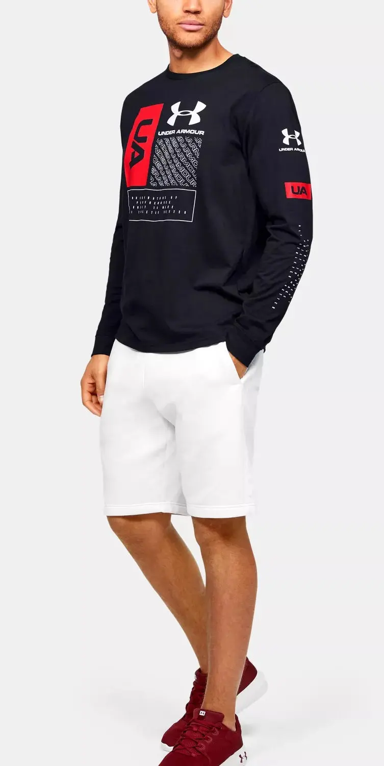 Under Armour Men's Multi Logo Long Sleeves T-Shirt 1351623-001 1