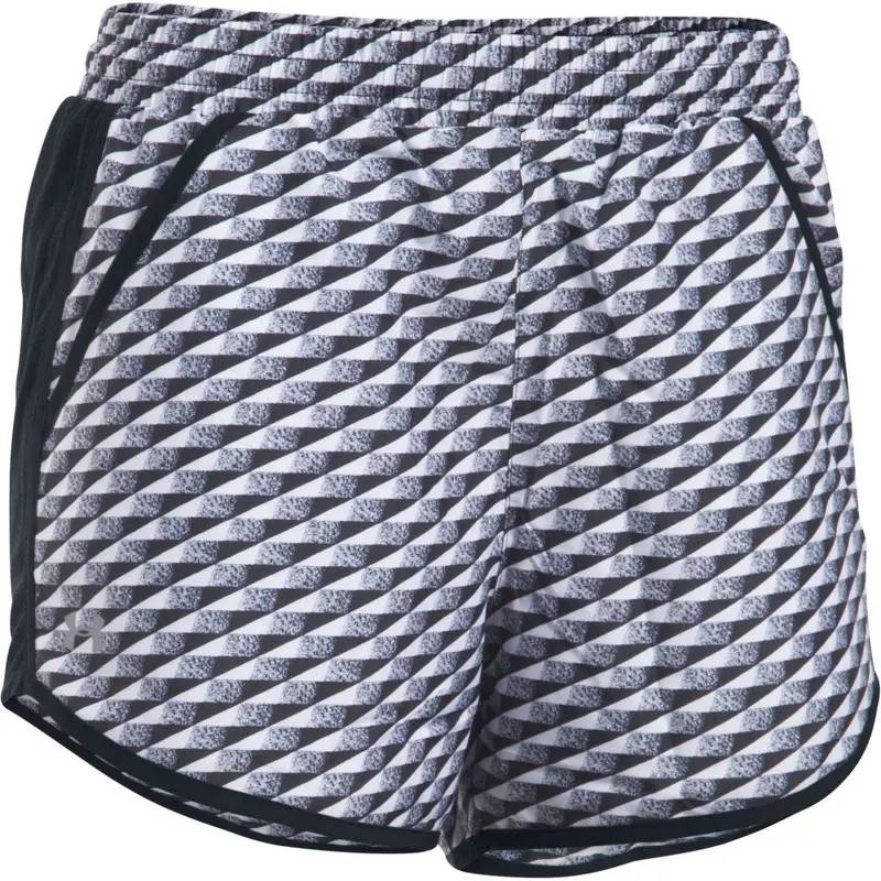Under Armour Womens Fly By Printed Short - Printed Black 1271544-019 1
