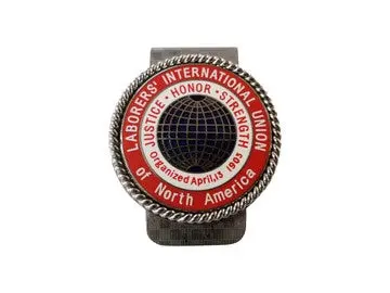 Union Laborers Int Logo Money Clip #Bw-Mc-Ls 1