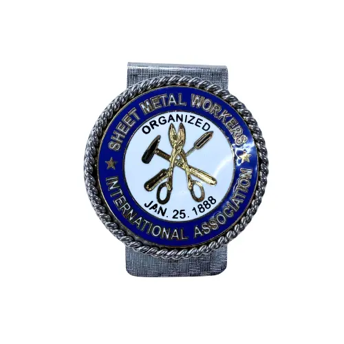 Union Sheet Metal Int Logo Money Clip #Bw-Mc-Sm 1