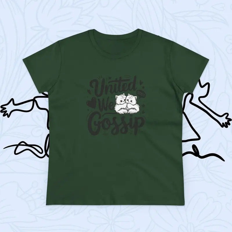 United We Gossip Women Graphic Tshirts 16