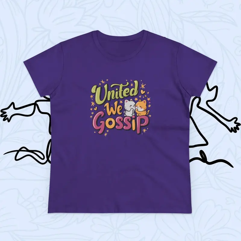 United We Gossip Women Graphic Tshirts 19