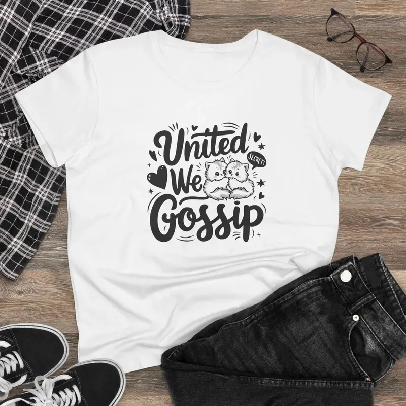 United We Gossip Women Graphic Tshirts 3