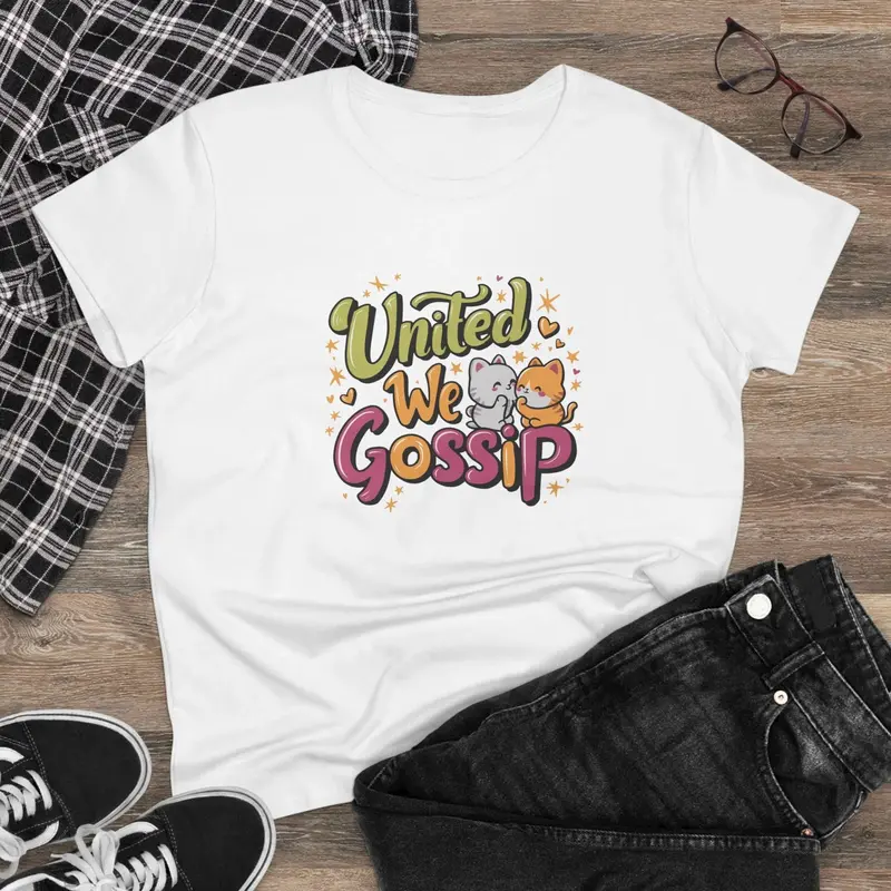 United We Gossip Women Graphic Tshirts 4