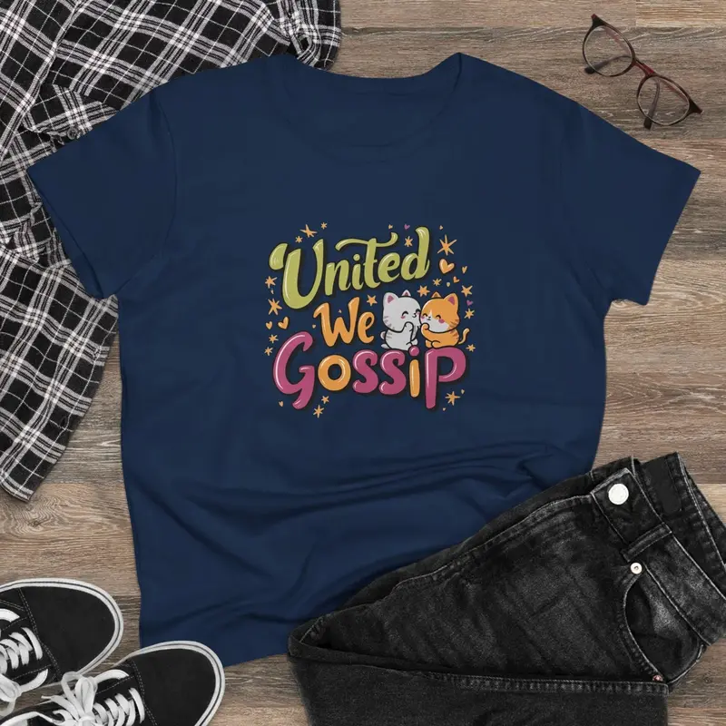 United We Gossip Women Graphic Tshirts 4