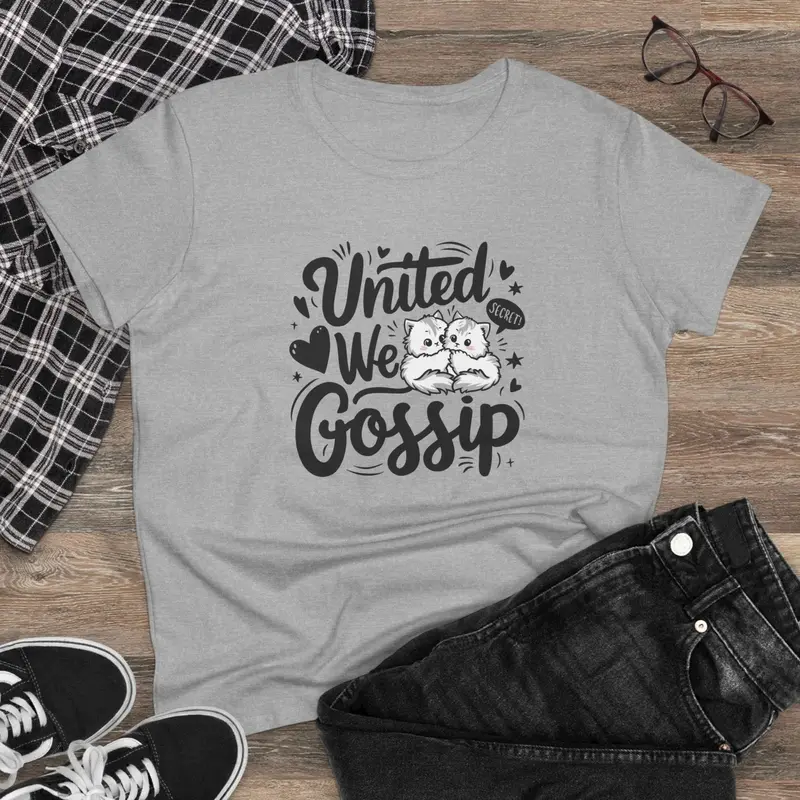 United We Gossip Women Graphic Tshirts 4