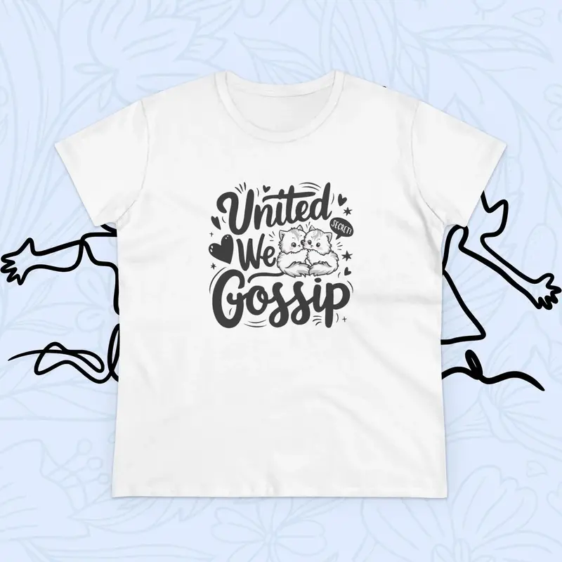 United We Gossip Women Graphic Tshirts 8