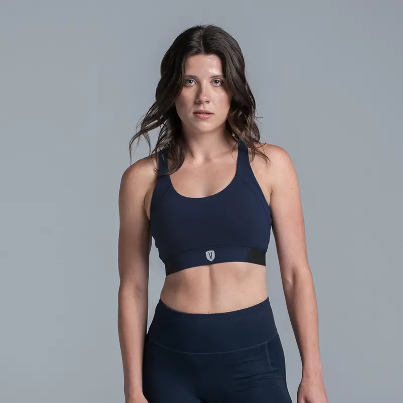Valour Active Dash Crop Top - Ink 1