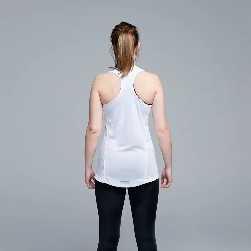 Valour Active Defender Racer Mesh Tank - White 3