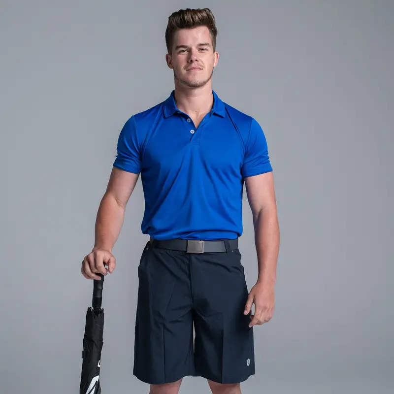 Valour Active Men's Golf Shorts - Ink 4