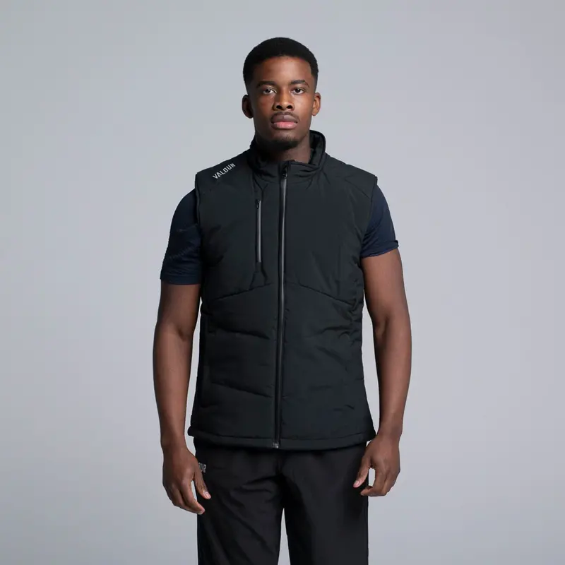 Valour Active Men's Summit Puffer Vest - Black 1