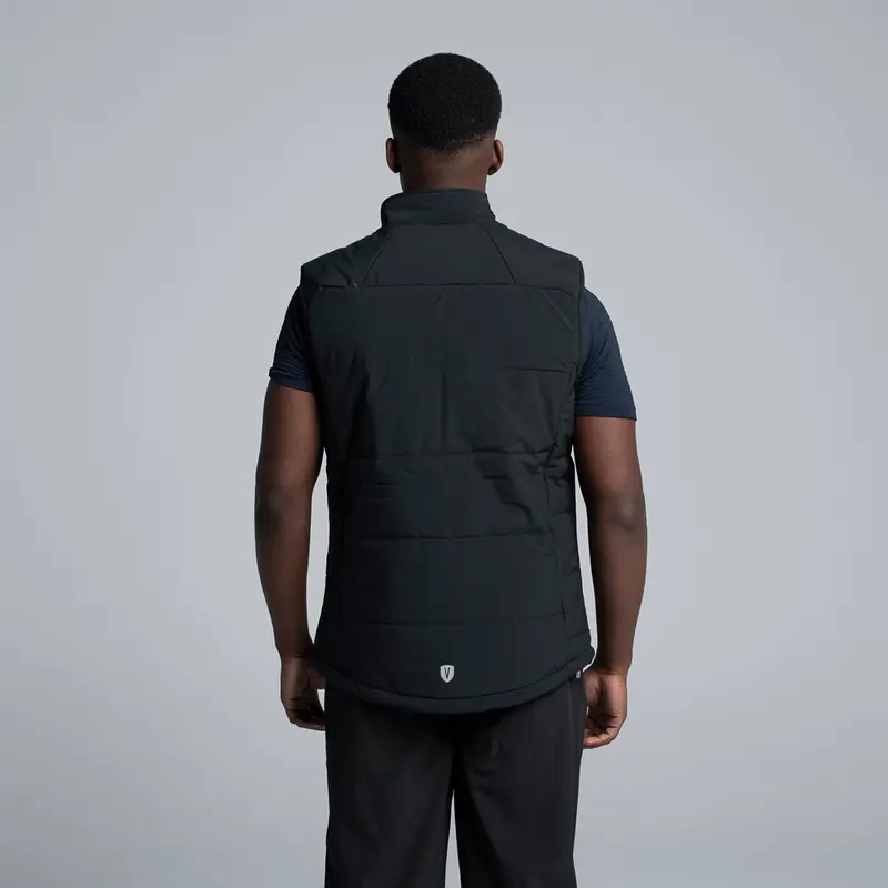 Valour Active Men's Summit Puffer Vest - Black 2