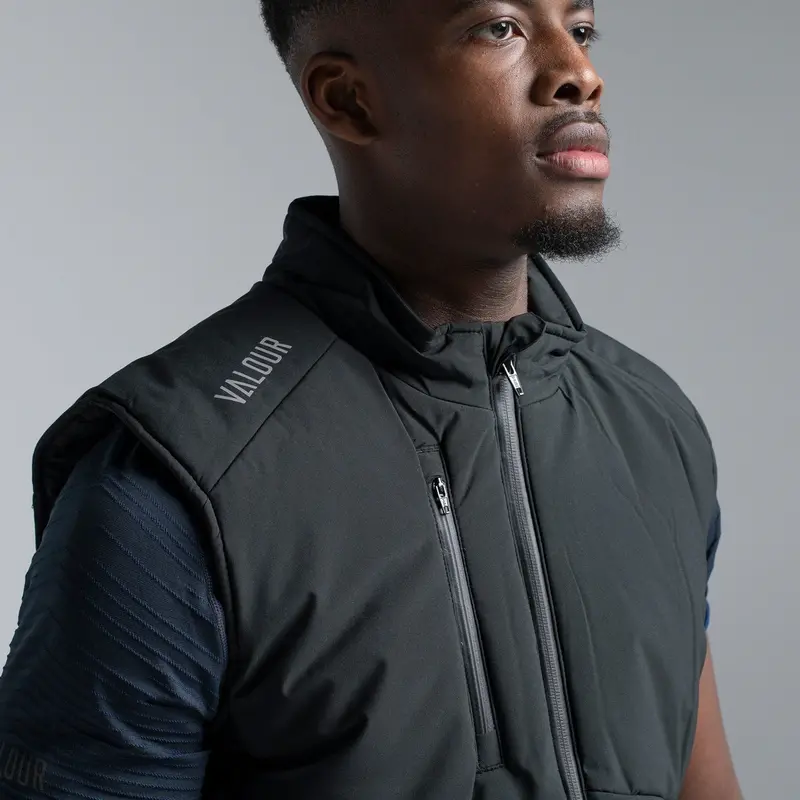 Valour Active Men's Summit Puffer Vest - Black 7