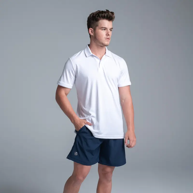 Valour Active Men's White Polo 5