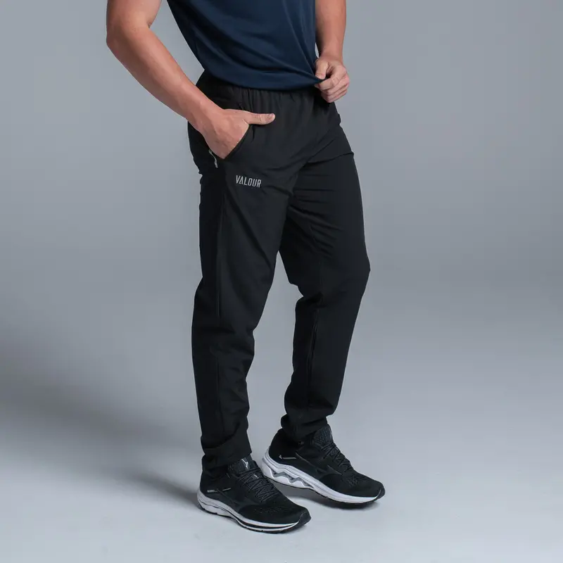Valour Active Motion Track Pant - Black 1