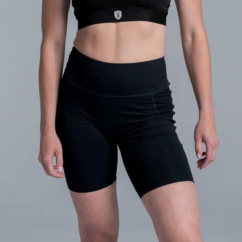 Valour Active Ultimate Brushed Lycra Training Short 9" - Black 1