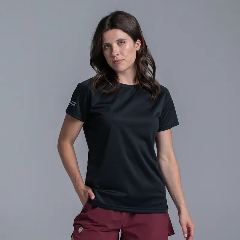 Valour Active Women's Apex Tee - Black 1