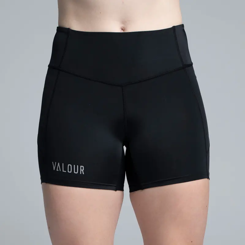 Valour Active Women's Lycra Training Briefs - Black 1