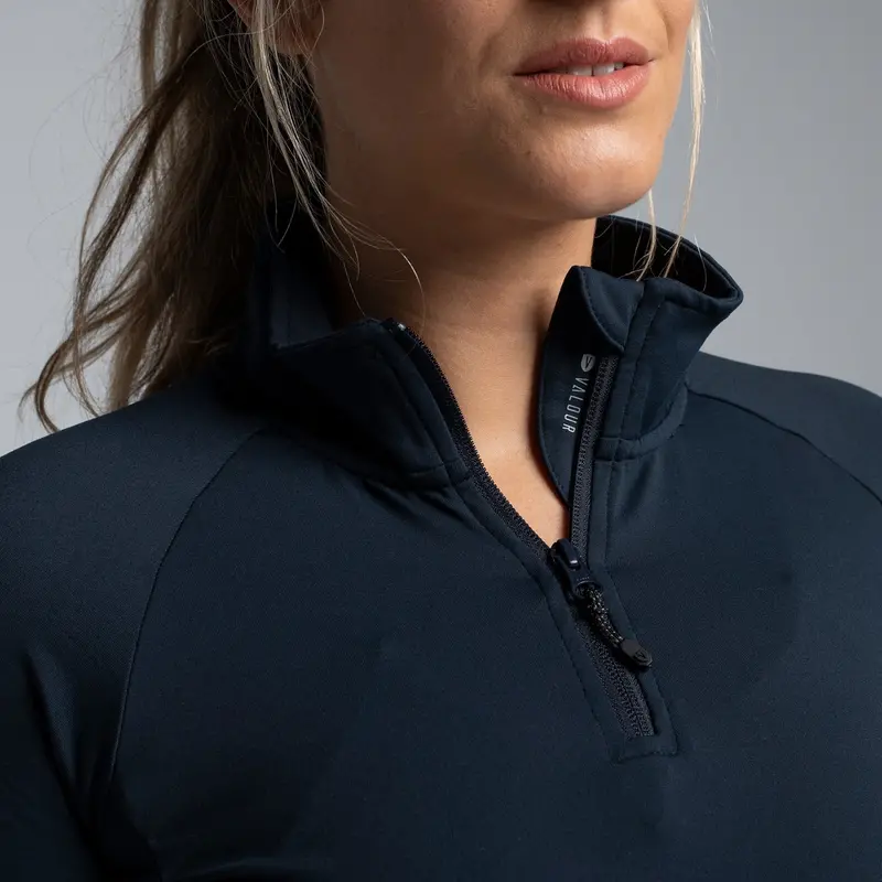 Valour Active Women's Sprint Half Zip Top - Ink 6