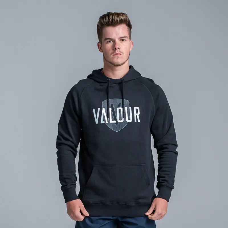 Valour Black Shield Hoodie 1