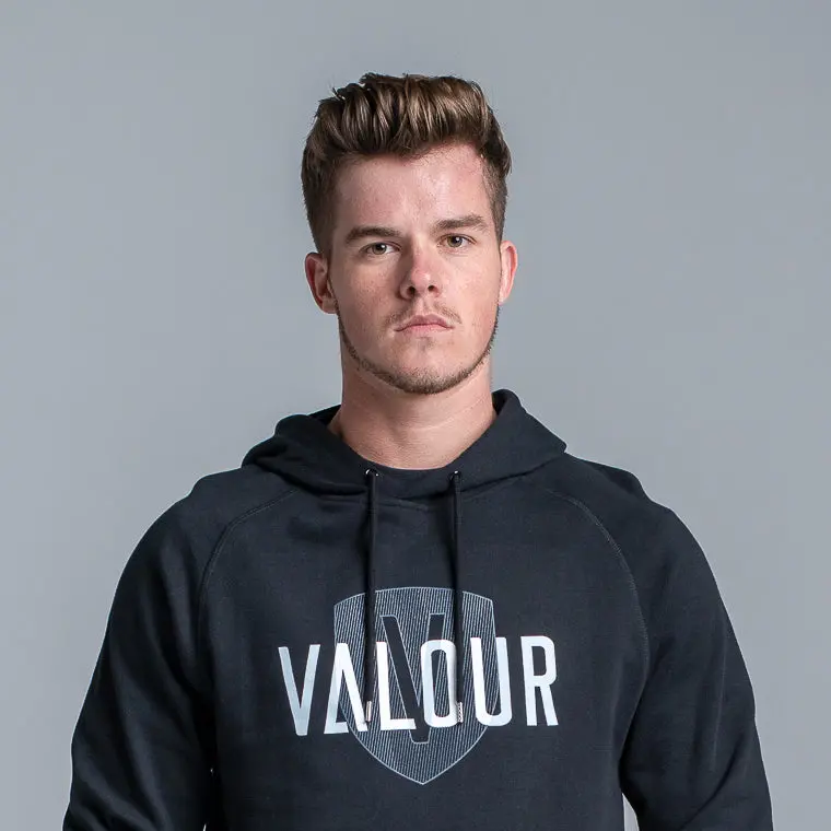 Valour Black Shield Hoodie 1