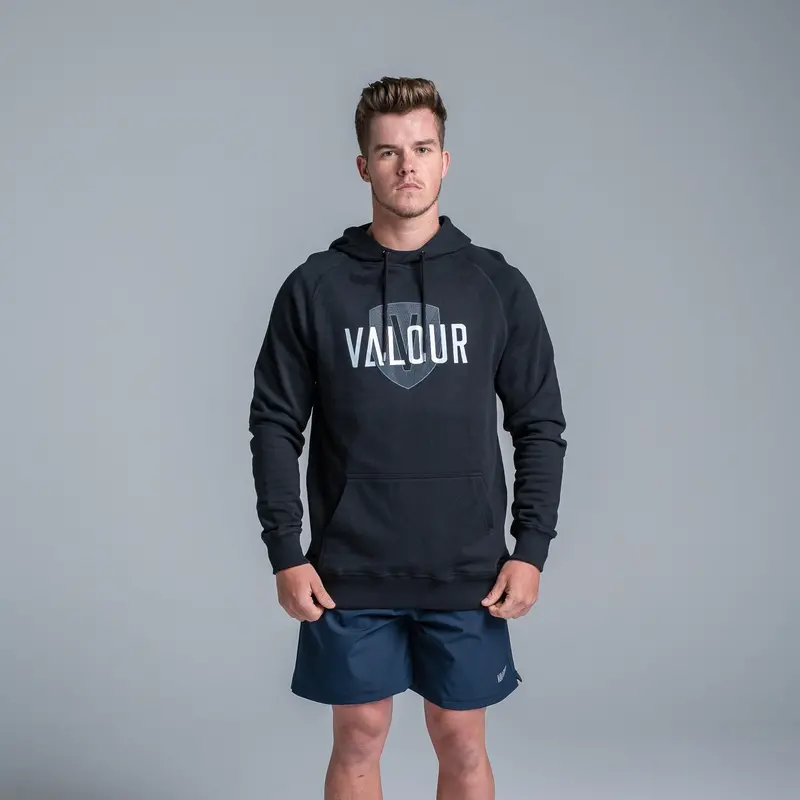 Valour Black Shield Hoodie 3
