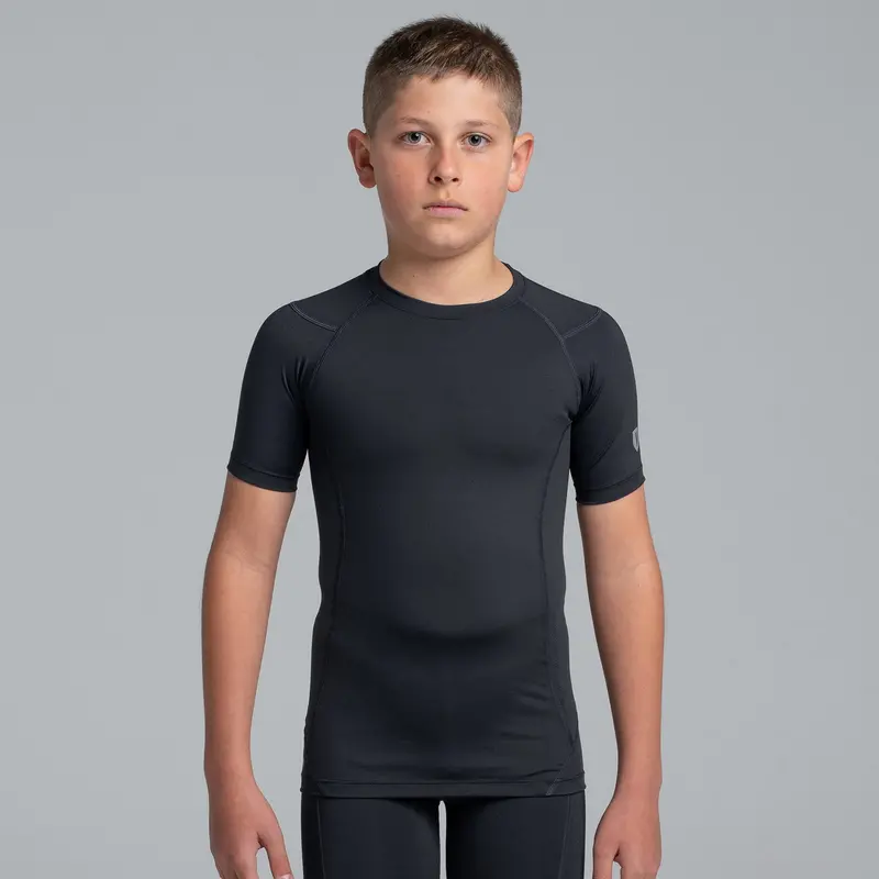 Valour Compression - Boy's Black Short Sleeve Top 4