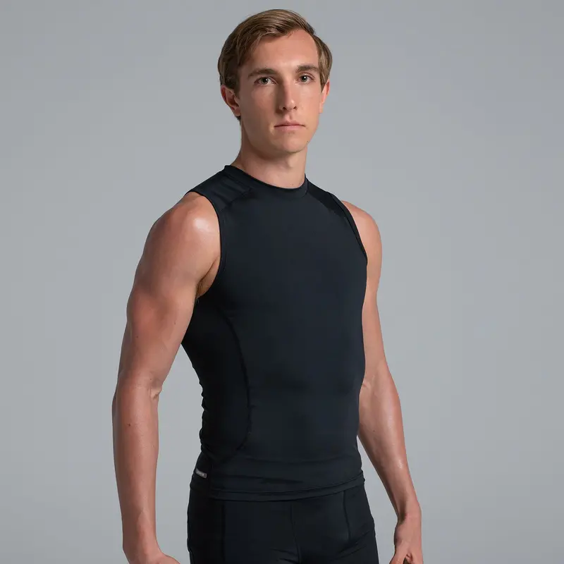 Valour Compression - Men's Black Tank Top 1