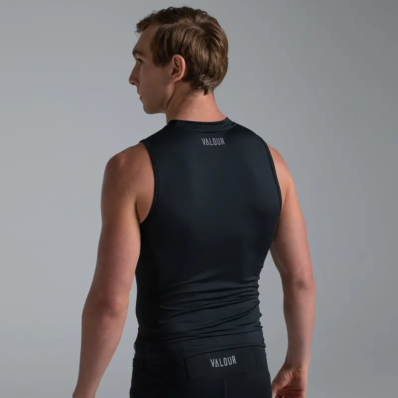 Valour Compression - Men's Black Tank Top 2