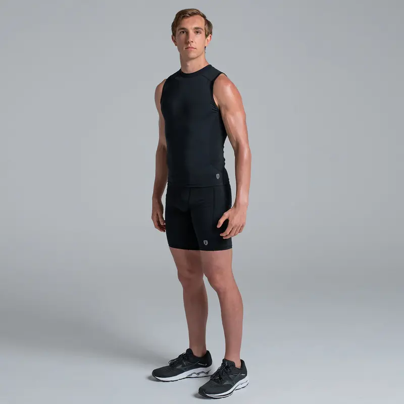 Valour Compression - Men's Black Tank Top 4