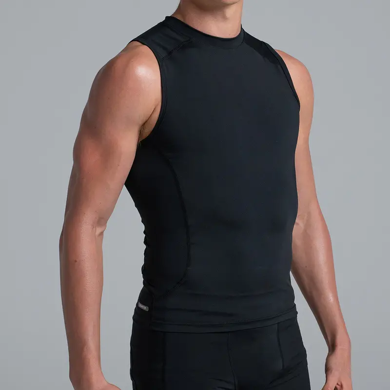 Valour Compression - Men's Black Tank Top 5