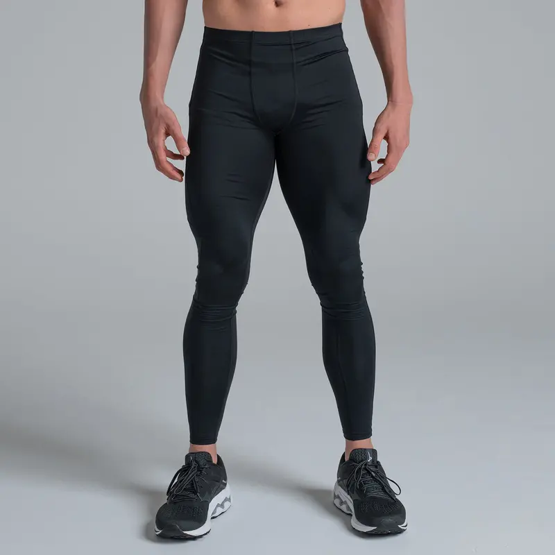 Valour Compression - Men's Full Length Black Tights 1