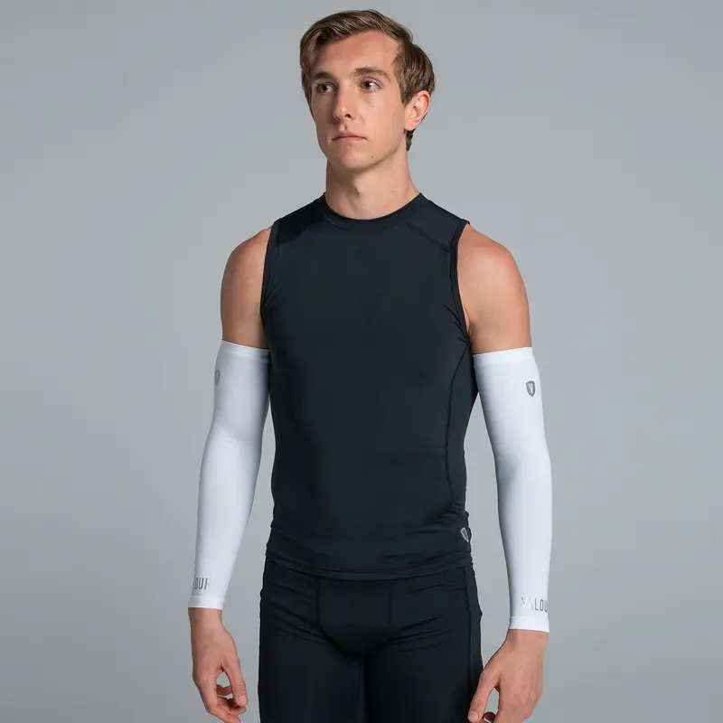 Valour Compression - White Arm Guards 2