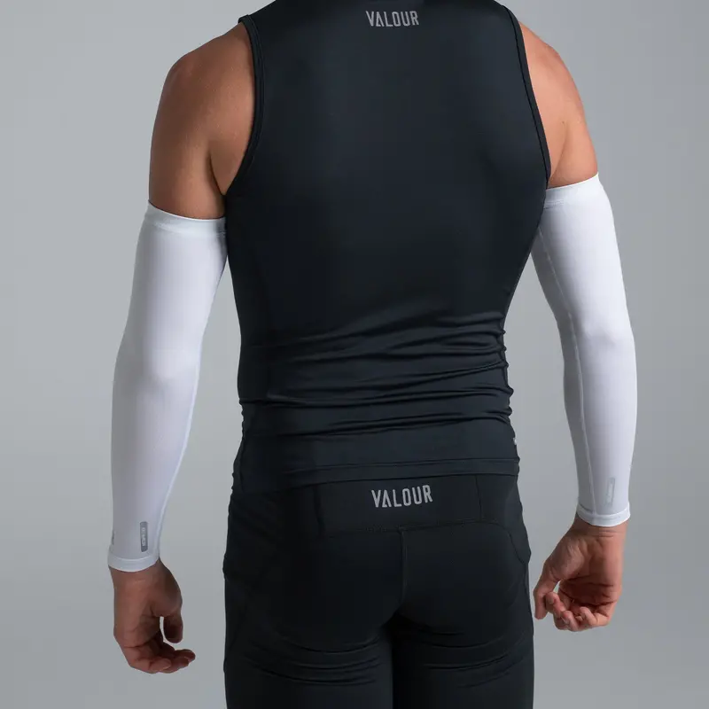 Valour Compression - White Arm Guards 3