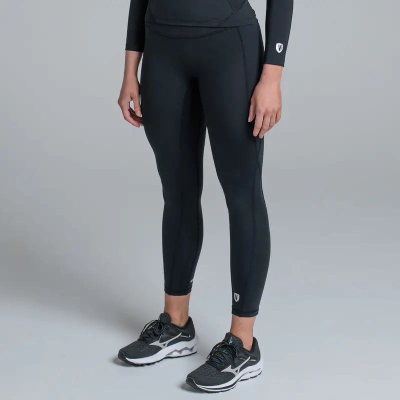 Valour Compression - Women's 7/8 Black Tights 1