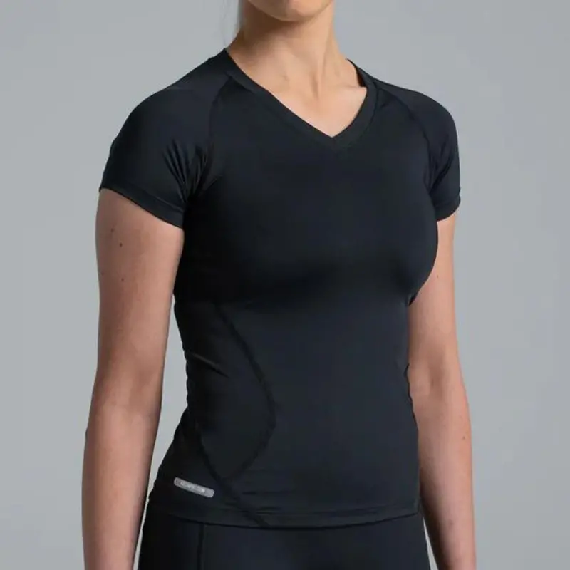 Valour Compression - Women's Black Short Sleeve Top 5