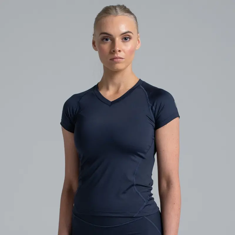 Valour Compression - Women's Ink Short Sleeve Top 1