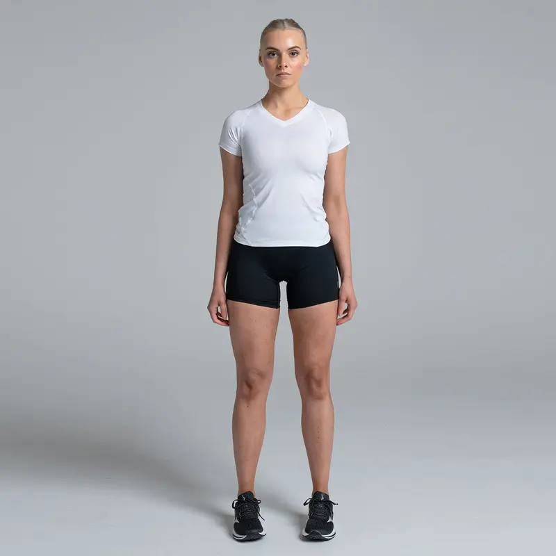 Valour Compression - Women's White Short Sleeve Top 5