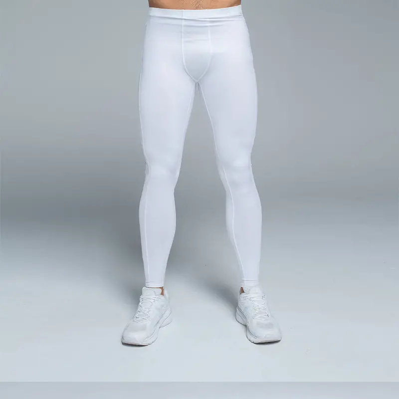 Valour Men's White Compression Tights 1