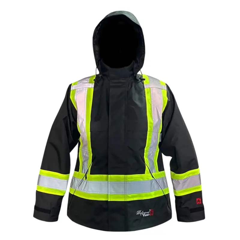 Viking Flame Resistant Journeywomen 300D Ripstop High Visibility Women's Jacket 3907Lfrj - Black 1