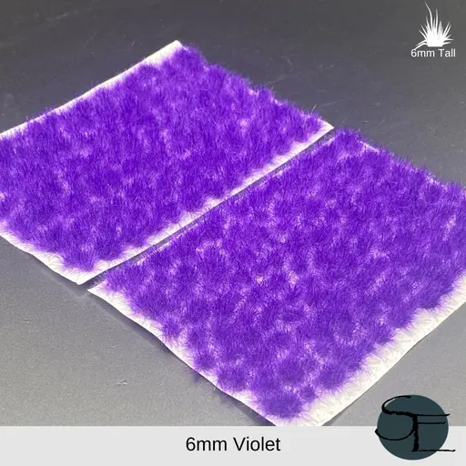 Violet- 6Mm Self-Adhesive Grass Tufts 1