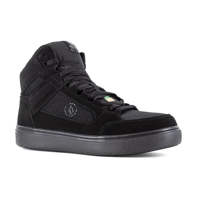 Volcom Evolve Unisex Composite Toe High Top Safety Csa Skate Shoe Vc30244- Black 2