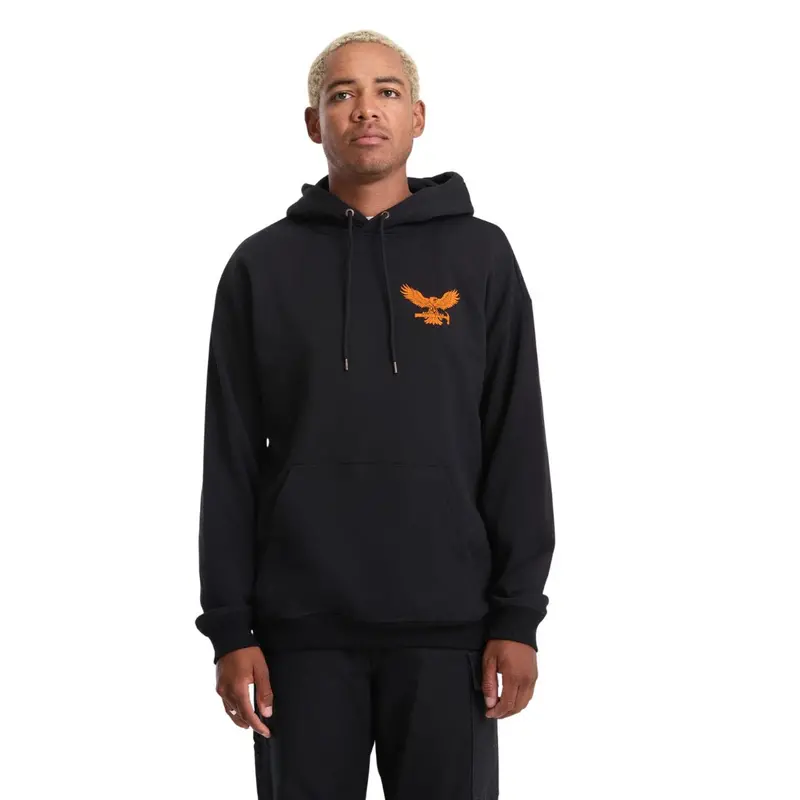 Volcom Men's Hammer Pullover Work Hoodie A4112602 - Black 1